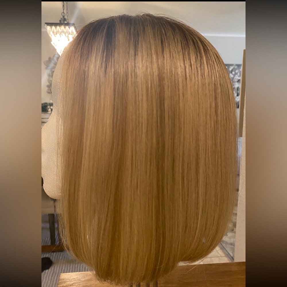 NEW Jon Renau Synthetic Hair Topper - brown blond - Heat Friendly Styling!! - Picture 3 of 8